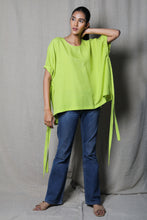 Load image into Gallery viewer, Side tie up neon top