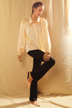Load image into Gallery viewer, Champagne gold scallop shirt