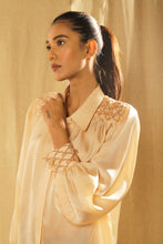 Load image into Gallery viewer, Champagne gold scallop shirt
