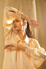 Load image into Gallery viewer, Champagne gold scallop shirt