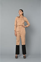 Load image into Gallery viewer, Beige and black co-ord set