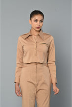 Load image into Gallery viewer, Beige and black co-ord set