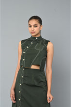 Load image into Gallery viewer, Asymmetrical top with skirt