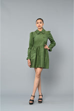 Load image into Gallery viewer, Pleated full sleeves dress