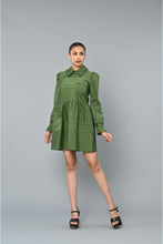 Load image into Gallery viewer, Pleated full sleeves dress