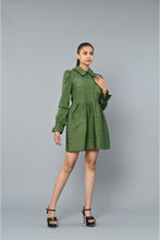 Load image into Gallery viewer, Pleated full sleeves dress