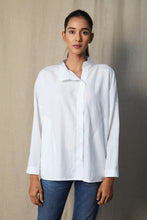 Load image into Gallery viewer, Asymmetrical white shirt
