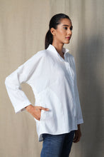 Load image into Gallery viewer, Asymmetrical white shirt
