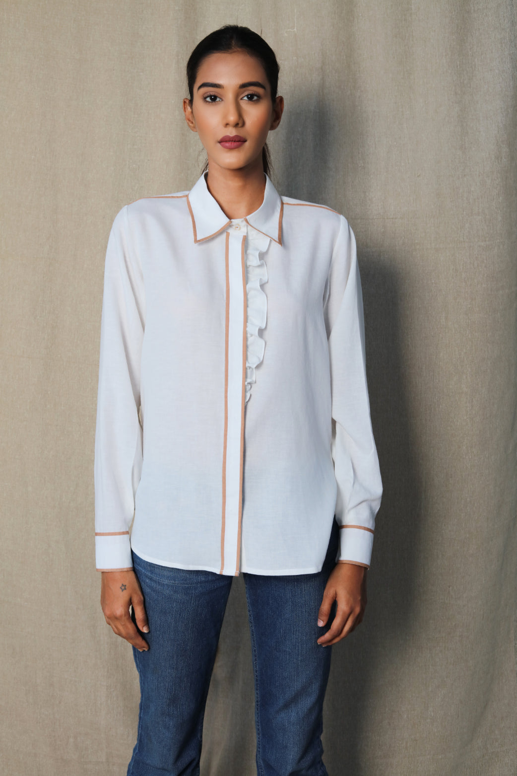 White Frill shirt