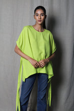 Load image into Gallery viewer, Side tie up neon top
