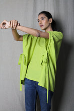 Load image into Gallery viewer, Side tie up neon top
