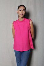 Load image into Gallery viewer, Sleeveless pink top
