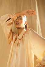 Load image into Gallery viewer, Champagne gold scallop shirt
