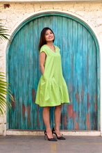 Load image into Gallery viewer, Green Gathered Dress
