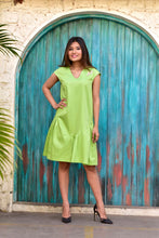 Load image into Gallery viewer, Green Gathered Dress
