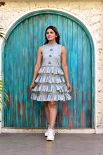Load image into Gallery viewer, Grey four tier dress
