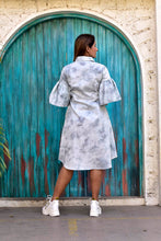 Load image into Gallery viewer, Grey Tie &amp; Dye Shirt Dress
