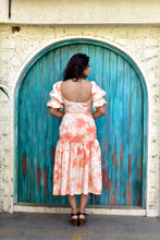 Load image into Gallery viewer, Orange Tie &amp; Dye Skirt
