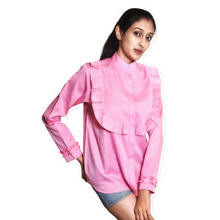 Load image into Gallery viewer, Pink Ruffle Shirt

